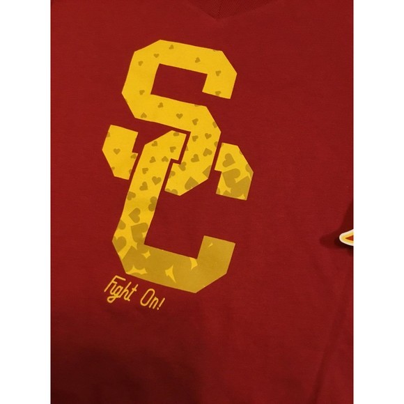 Southern Cal Authentic Apparel Girl’s  Fight On Tee NWT Size 7 - Picture 2 of 6